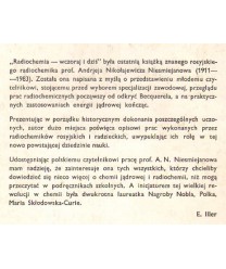 Radiochemia wczoraj i dziś