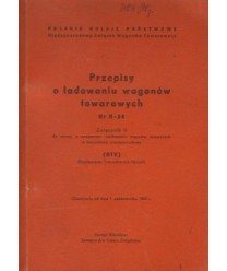 Przepisy o ładowaniu wagonów towarowych Nr H-58