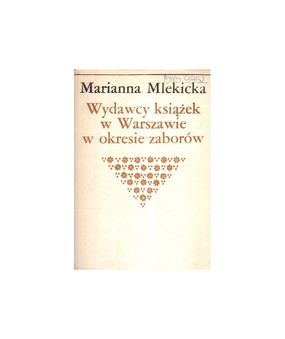 Wydawcy książek w Warszawie w okresie zaborów