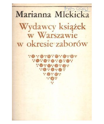 Wydawcy książek w Warszawie w okresie zaborów