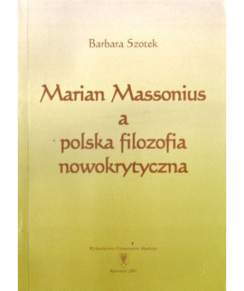 Marian Massonius a polska filozofia nowokrytyczna