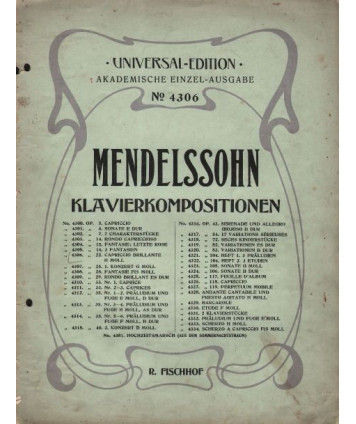 Klavierkompositionen. Capriccio Brilante