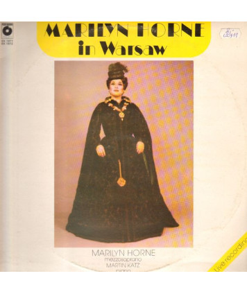 Marylin Horne in Warsaw