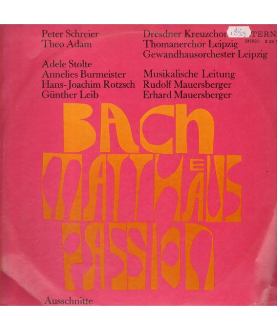 Matthaus-Passion BWV 244
