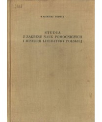 Studia z zakresu nauk pomocniczych i historii literatury polskiej t.1-2