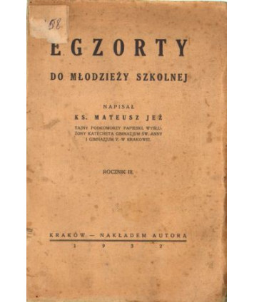 Egzorty do młodzieży szkolnej
