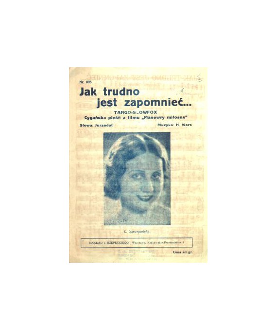 Jak trudno jest zapomnieć... Tango-slowfox. Cygańska pieśń z filmu Manewry miłosne