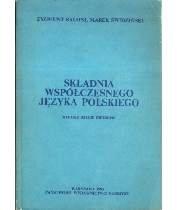 Składnia współczesnego języka polskiego