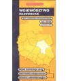 Województwo mazowieckie. Mapa administracyjno-samochodowa