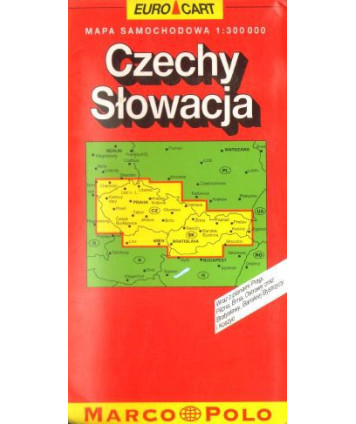 Czechy, Słowacja. Mapa samochodowa 1:300000