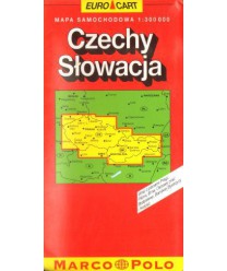 Czechy, Słowacja. Mapa samochodowa 1:300000