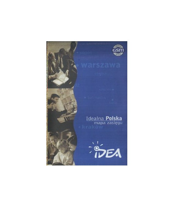 Idealna Polska, mapa zasięgu sieci Idea /1:750000