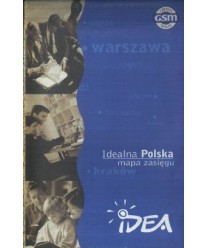 Idealna Polska, mapa zasięgu sieci Idea /1:750000