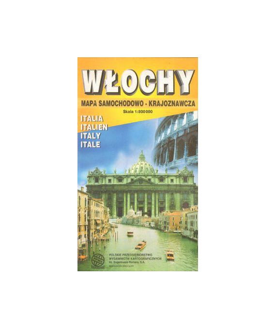 Włochy. Mapa samochodowo-krajoznawcza /1:800000