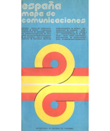 Espaňa. Mapa de comunicaciones