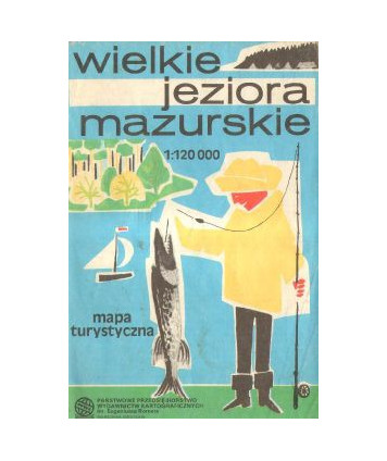 Wielkie Jeziora Mazurskie. Mapa turystyczna /1:120000