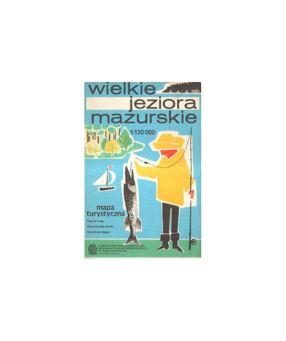 Wielkie Jeziora Mazurskie. Mapa turystyczna /1:120000
