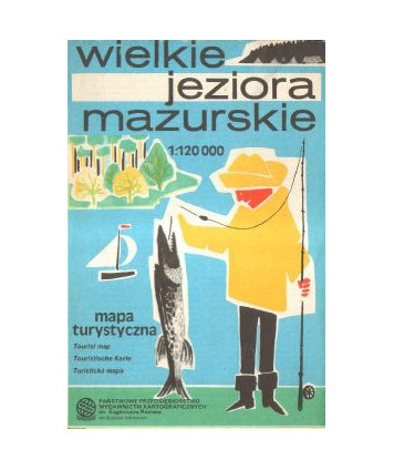 Wielkie Jeziora Mazurskie. Mapa turystyczna /1:120000