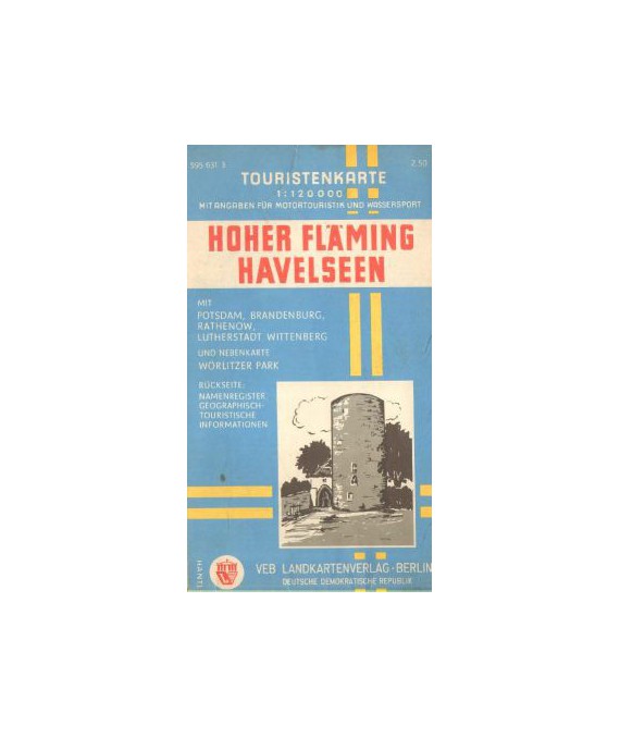 Hoher Fläming Havelseen. Touristenkarte / 1:120000