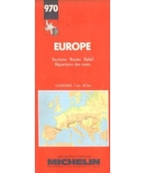 Europe.Tourisme, Routes, Relief, Répertoire des noms / 1:3000000
