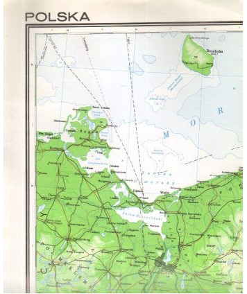 Polska. Mapa fizyczna /1:1250000