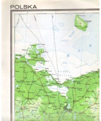 Polska. Mapa fizyczna /1:1250000