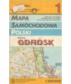 Mapa samochodowa Polski 1. Arkusz Gdańsk /1:300000
