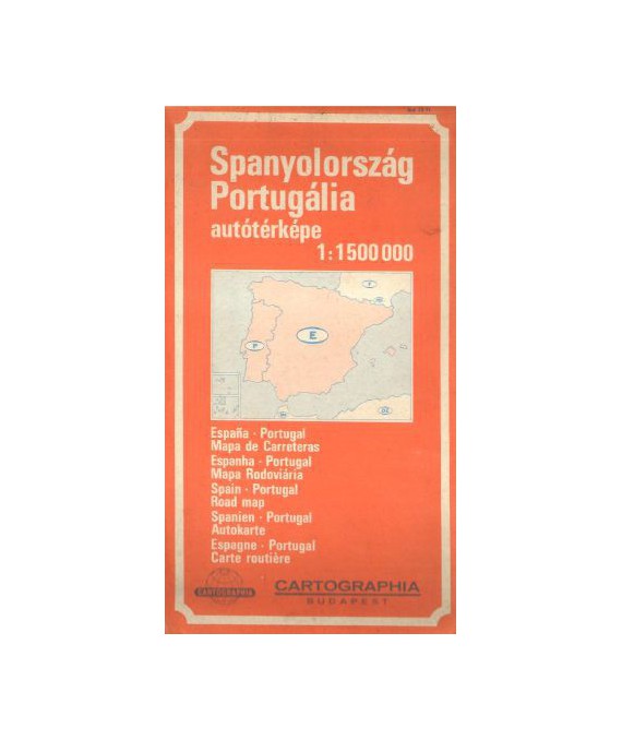 Spanyolország, Portugália. Autótérképe /1:1500000