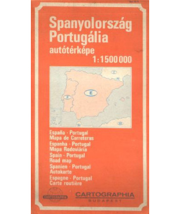 Spanyolország, Portugália. Autótérképe /1:1500000
