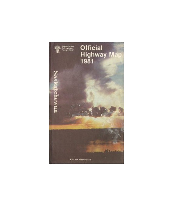 Saskatchewan, Canada. Official Highway Map