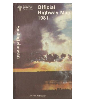 Saskatchewan, Canada. Official Highway Map
