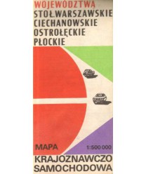 Województwa - Stoł.warszawskie, ciechanowskie, ostrołęckie, płockie /1:500000