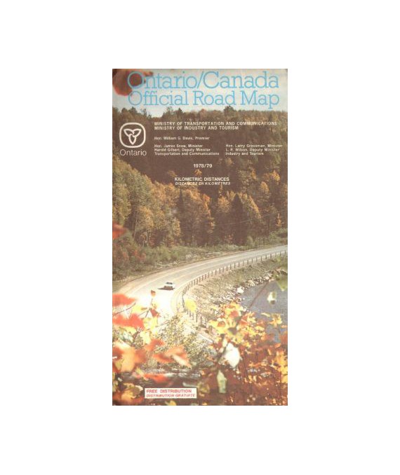 Ontario, Canada. Official Poad Map /1:800000