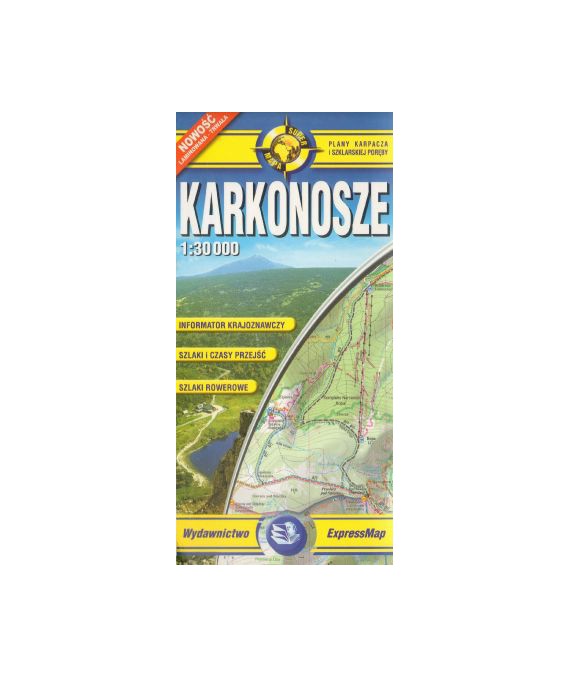 Karkonosze inform. krajoznaw. mapa 1:30000 plany..  /lamin. trwała