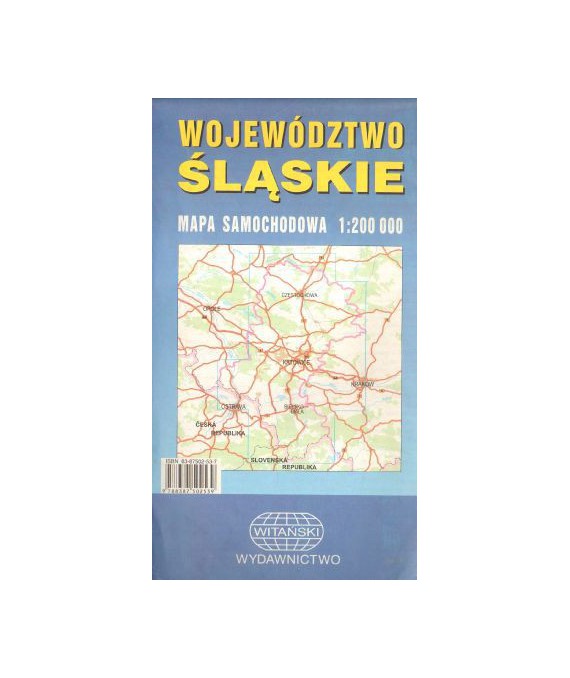 Województwo śląskie. Mapa samochodowa 1:200000