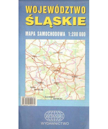 Województwo śląskie. Mapa samochodowa 1:200000