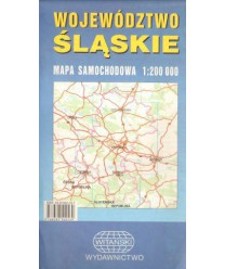 Województwo śląskie. Mapa samochodowa 1:200000