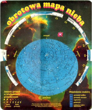 Obrotowa mapa nieba