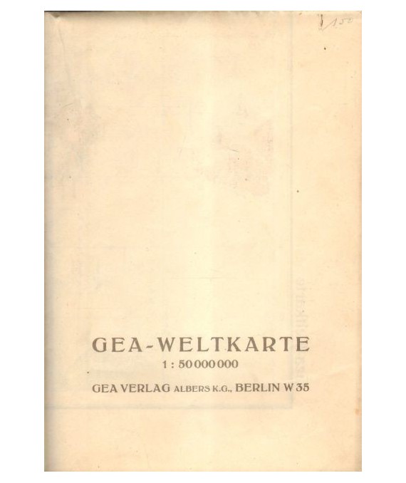 Gea-Weltkarte 1:50 000 000