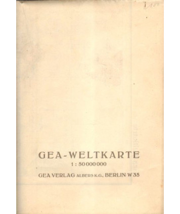 Gea-Weltkarte 1:50 000 000
