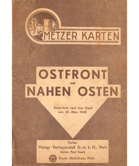 Ostfront mit Nahen Osten. Gezelchnet nach dem Stand vom 30. März 1943