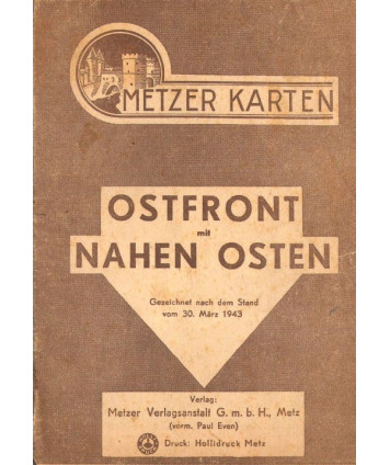 Ostfront mit Nahen Osten. Gezelchnet nach dem Stand vom 30. März 1943