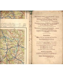 Ravensteins Grosse Rad und Autokarte. Oppeln - Krakau