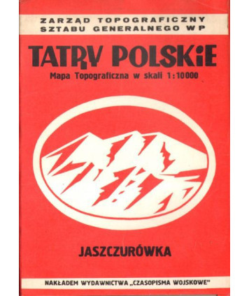 Tatry Polskie. Mapa topograficzna w skali 1:10 000. Jaszczurówka
