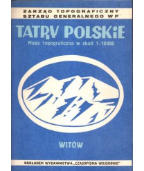 Tatry Polskie. Mapa topograficzna w skali 1:10 000. Witów