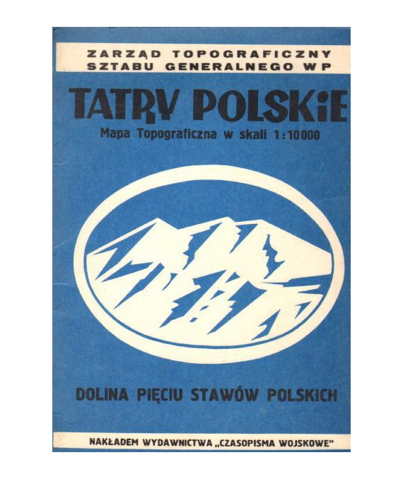 Tatry Polskie. Mapa topograficzna w skali 1:10 000. Dolina Pięciu Stawów Polskich