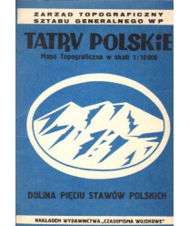 Tatry Polskie. Mapa topograficzna w skali 1:10 000. Dolina Pięciu Stawów Polskich