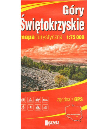 Góry świętokrzyskie. Mapa turystyczna