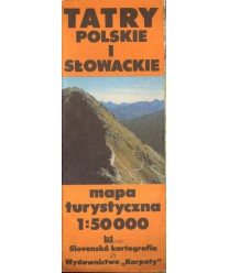 Tatry Polskie i Słowackie. Mapa turystyczna