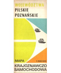 Województwa pilskie, poznańskie. Mapa krajoznawczo-samochodowa